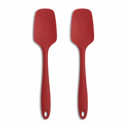 Mrs. Anderson's Baking Silicone Spoon Spatula, Flexible and Non-Stick, Red,  2 Pack Spoon - Kroger