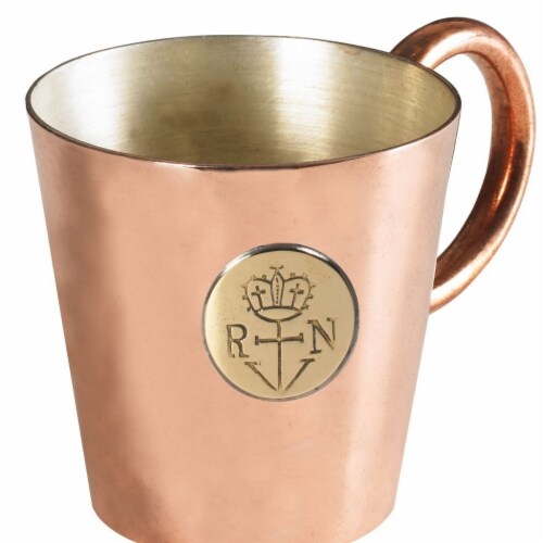 Authentic Models Rum Measure Cup, Copper Perspective: front