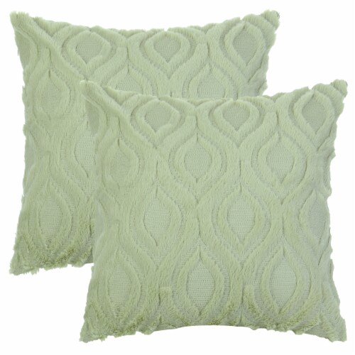 uxcell Shaggy Plush Faux Fur Decor Throw Pillow Covers Set of 2 16 x 16 Inch QFC