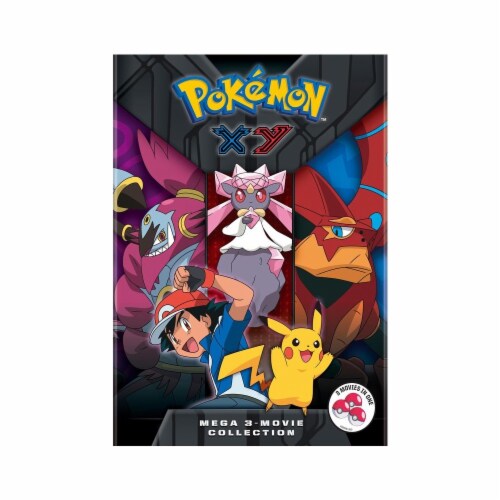 Pokemon XY Mega 3-Movie Collection (DVD) Perspective: front