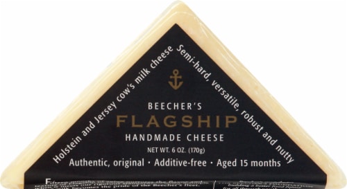 Beecher's Flagship Handmade Cheese Wedge Perspective: front