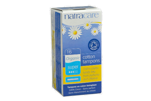Natracare Organic Super Tampons Perspective: front
