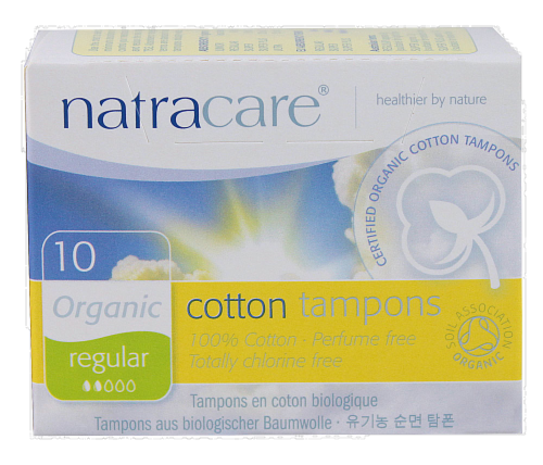 Natracare Organic Regular Tampon Perspective: front