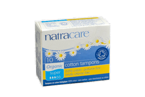 Natracare Organic Super Tampon Perspective: front