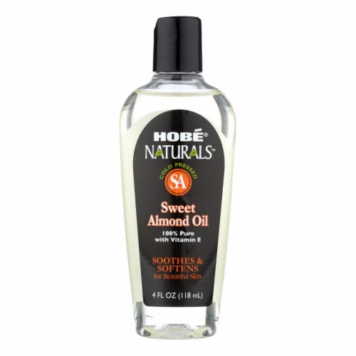 Hobe Labs Hobe Naturals Sweet Almond Oil - 4 fl oz. Perspective: front