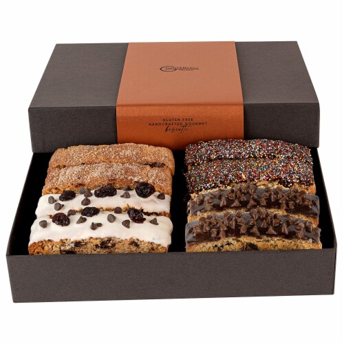 Gluten Free Biscotti Gift Basket - Classic Holiday Cookies Gift Basket by Gluten Free Palace Perspective: front