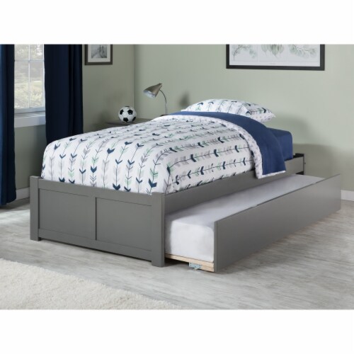 AFI Concord Twin XL Platform Solid Wood Panel Bed with Trundle in