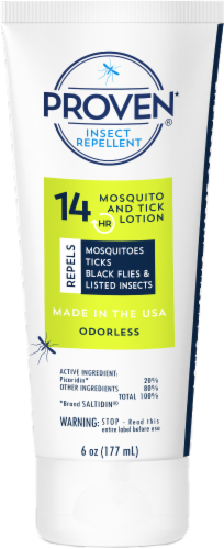 Proven Insect Repellent Lotion For Mosquitoes/Ticks 6 oz