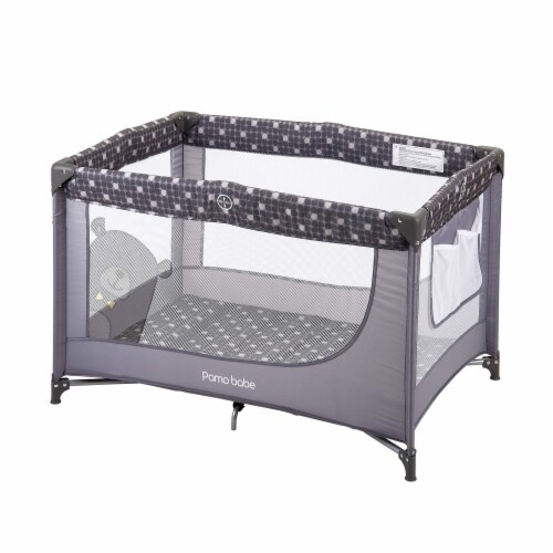 Pamo Babe Portable Enclosed Baby Playpen Crib with Mattress and