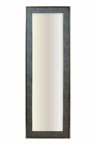 Elsa L Bedford Leaner Mirror- Grey/Pewter Perspective: front