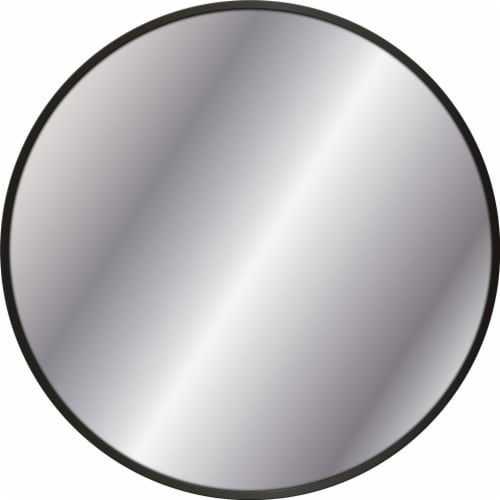 Elsa L Metal Mirror - Black Perspective: front