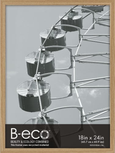 Elsa Modern Flat Natural Frame Perspective: front