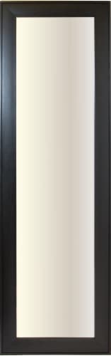 Elsa L Leaner Mirror - Black Wash Perspective: front
