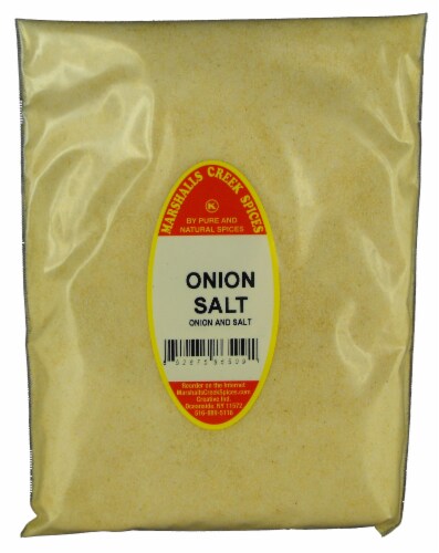 ONION SALT REFILL 18 OZ. (3 pack) Marshalls Creek Spices Perspective: front