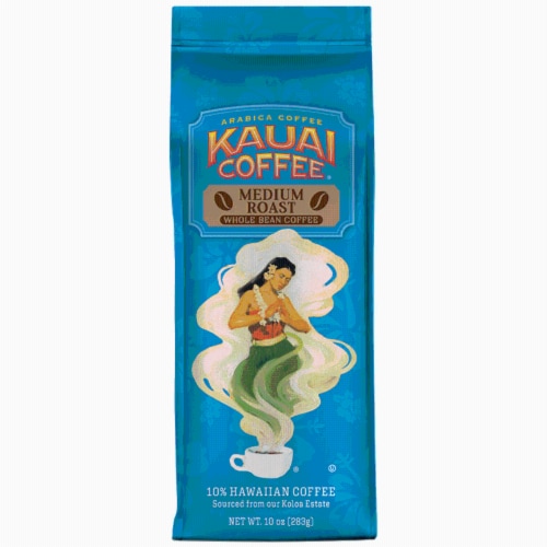 Kauai Coffee® Koloa Estate Medium Roast Whole Bean Coffee Perspective: front