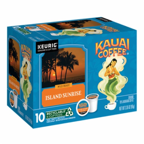 Kauai Island Sunrise Mild Roast K-Cup Coffee Pods Perspective: front