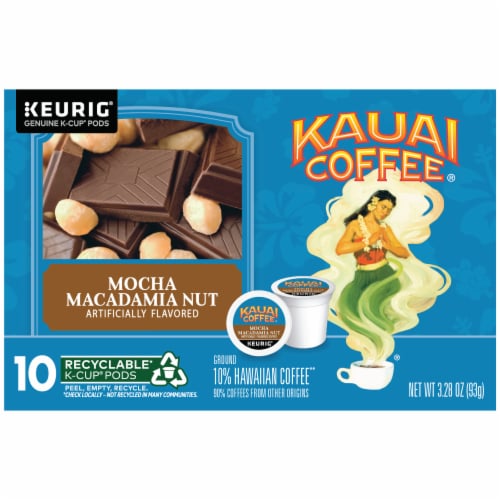 Kauai Coffee® Mocha Macadamia Nut K-Cup® Coffee Pods Perspective: front