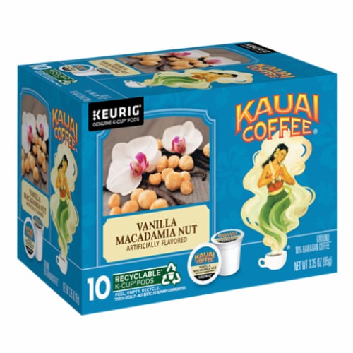 Kauai Coffee® Vanilla Macadamia Nut K-Cup® Coffee Pods Perspective: front