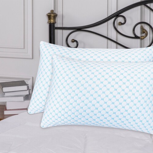 Bibb Home Cooling Shredded Memory Foam Pillow Removable Cover Standard King Standard Queen 2 Standard Queen 2 Pack Kroger