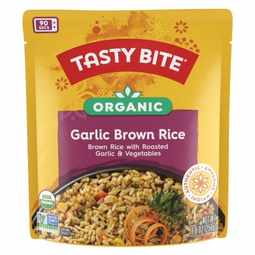 Tasty Bite® Garlic Brown Rice Perspective: front