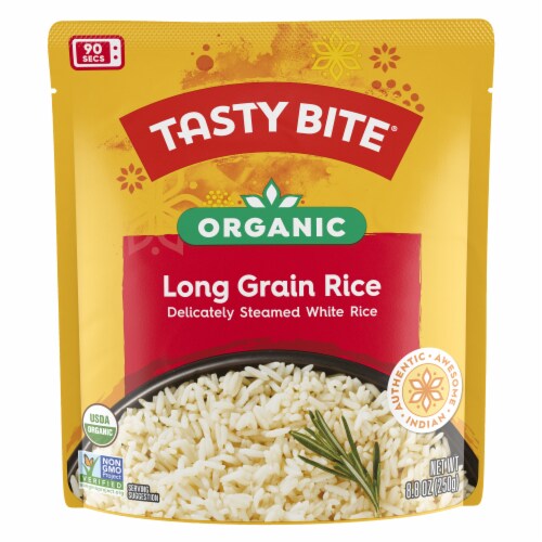 Tasty Bite Organic Long Grain Rice Perspective: front