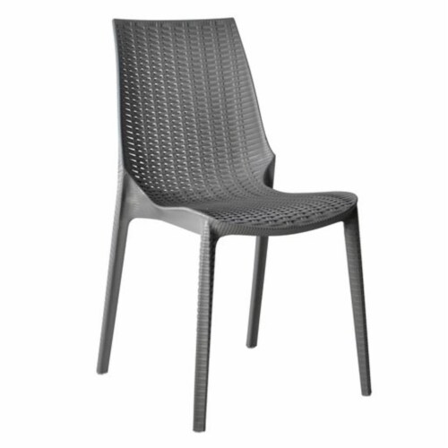 Leisuremod Kent Outdoor Dining Chair Perspective: front