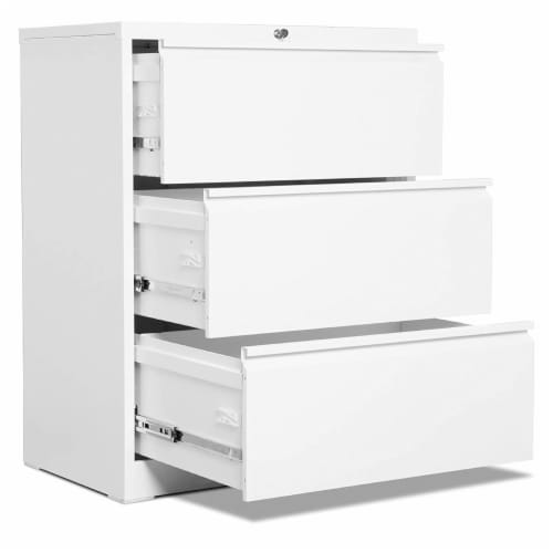 AOBABO 3 Drawer Lateral File Cabinet with Lock for Letter Sized