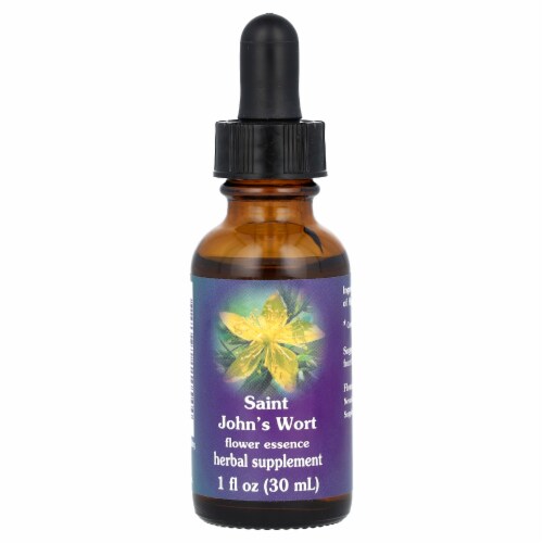 Flower Essence  FES Quintessentials™ Saint John's Wort Supplement Dropper Perspective: front