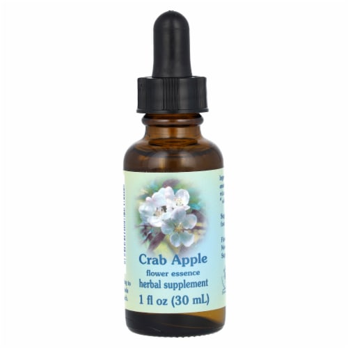 Flower Essence  Healing Herbs® Crab Apple Dropper Perspective: front