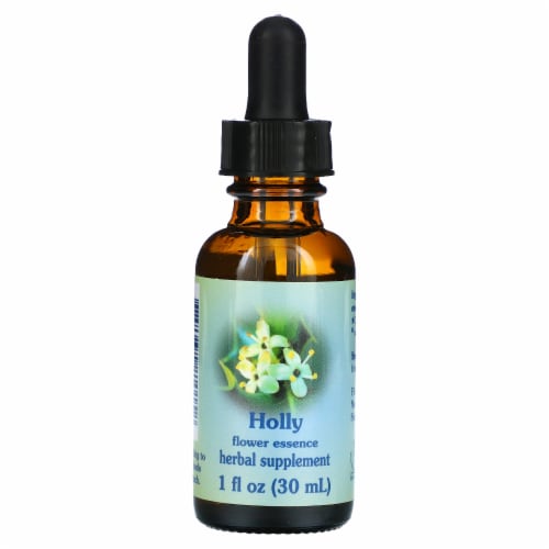 Flower Essence  Healing Herbs® Holly Dropper Perspective: front