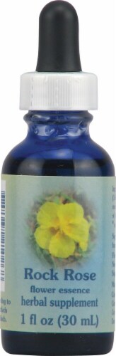 Flower Essence  Healing Herb® Rock Rose Supplement Dropper Perspective: front