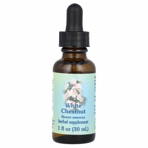 Flower Essence Healing Herbs White Chestnut Herbal Supplement Perspective: front