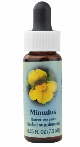 Flower Essence  Healing Herb® Mimulus Supplement Dropper Perspective: front