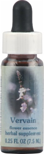 Flower Essence  Healing Herb® Vervain Supplement Dropper Perspective: front