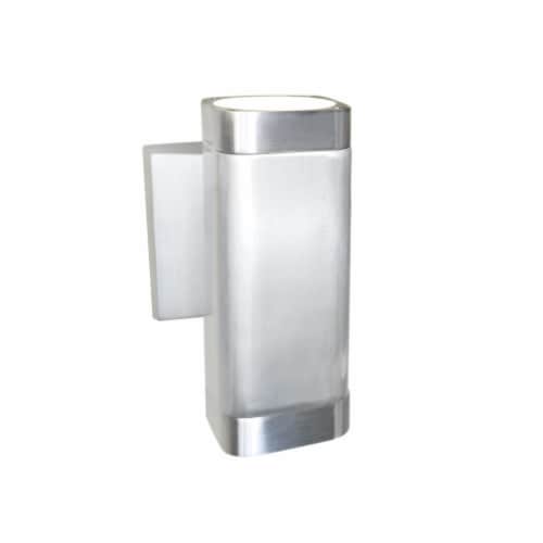 Maxim 86109AL 6.5 x 4 in. Lightray LED 2-Light Wall Sconce, Brushed Aluminum Perspective: front