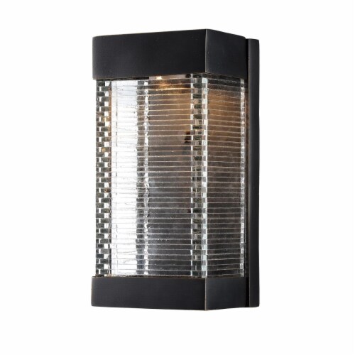 Maxim 55222CLBZ 10 in. Stackhouse VX LED Outdoor Wall Sconce, Bronze Perspective: front