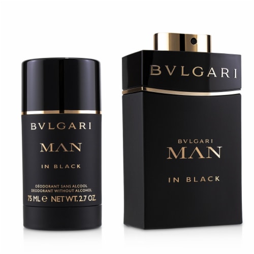 Bvlgari In Black EDP Spray 100ml/3.4oz + Deodorant Stick 75ml/2.7oz 2pcs - Food 4 Less