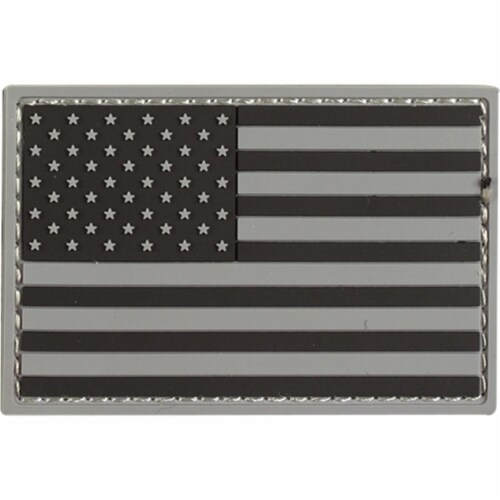 Voodoo Tactical VDT07-0999014000 USA Flag Patch - Gray Perspective: front