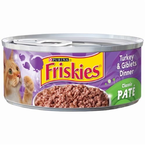 Friskies Cat Food Turkey and Giblet Pate Dinner 5.5 oz Pack of 24 24 pack Mariano s