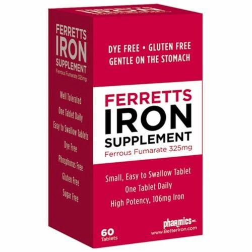 Ferrets Iron Supplement Ferrous Fumarate 325mg Pack of 2 2 pack Mariano s