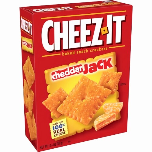 Cheez-It Baked Snack Crackers Cheddar Jack 12.4 oz (Pack of