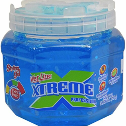 Xtreme Professional Wet Line Styling Gel Extra Hold Blue (Pack of 10 ...