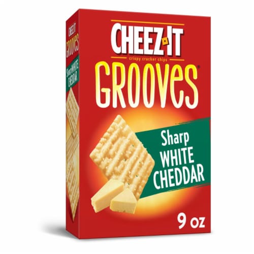 Cheez-it Grooves Crispy Cracker Chips (Pack of 10) Perspective: front