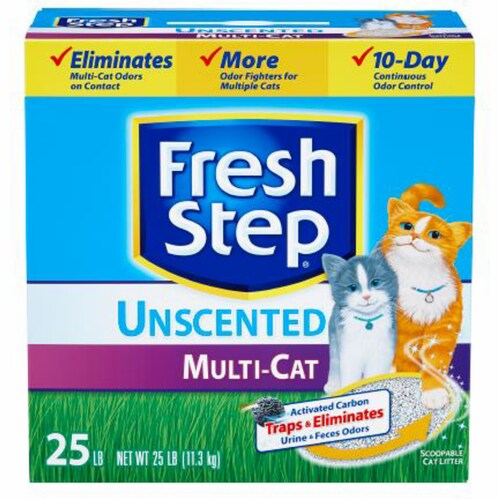 Fresh Step Multi Cat Clumping Cat Litter Unscented Pack of 20 20 pack Mariano s