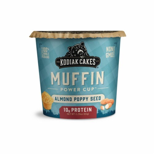 Kodiak Almond Poppy Seed Muffin Cup (Pack of 4) Perspective: front