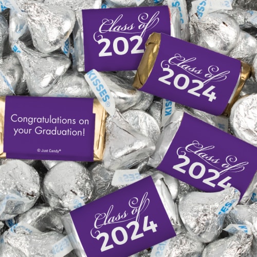 Wrapped Chocolate Bars Graduation Class of 2024 Candy Party Favors