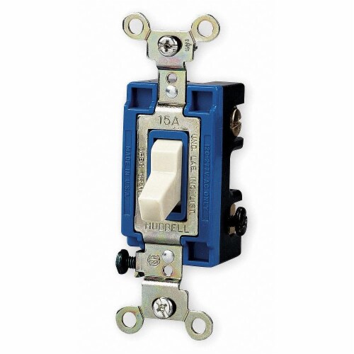 Hubbell Wall Swtch,1-Pol,120/277V,15A,Ivry,Toggl  CS115I Perspective: front
