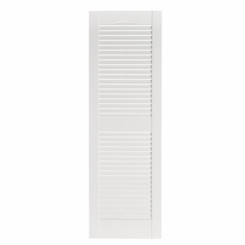 Perfect Shutters IL501559004 Premier Louver Exterior Decorative Shutter Bedford Blue 15 X