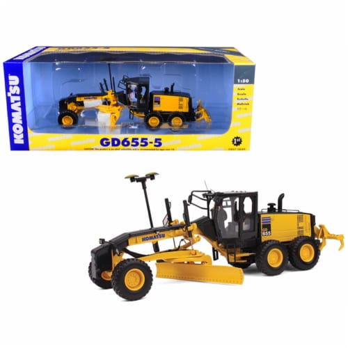 Komatsu GD655-5 Motor Grader with Ripper 1/50 Diecast Model by