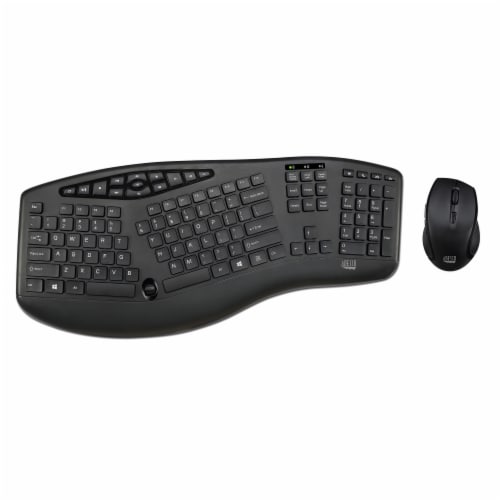 Adesso TruForm Wireless Ergonomic Keyboard and Optical Mouse Set Perspective: front